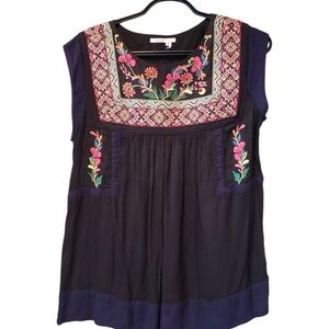 Floreat Multicolor Embroidered Blouse